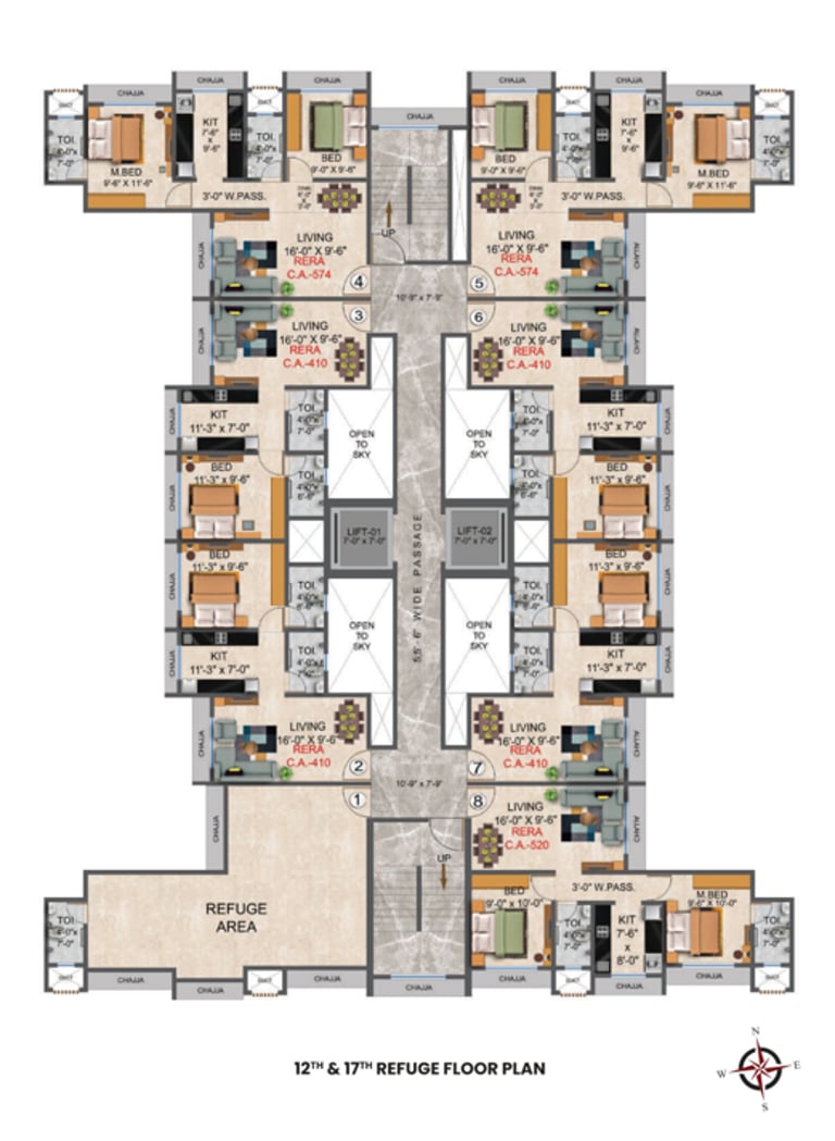 FLOOR PLANS DGS SHEETAL UTSAV MIRA ROAD EAST, DGS GROUP, VIJAY PARK, MIRA ROAD EAST
