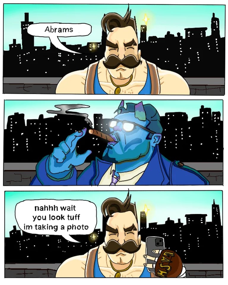 Abrams and The Lash Deadlock Meme