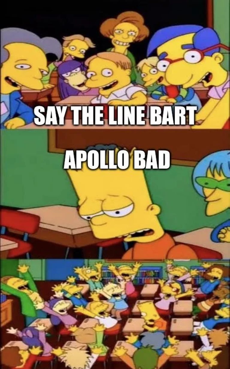 Apollo bad Simpsons Deadlock Meme