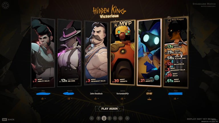 Bebop MVP Over Haze Deadlock
