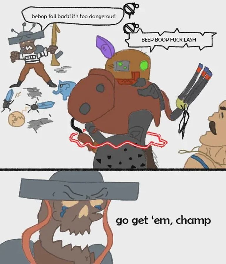 Bebop Lash Seven Fall Back Deadlock Meme