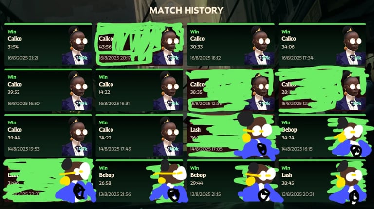 Calico Win Rate Deadlock Meme