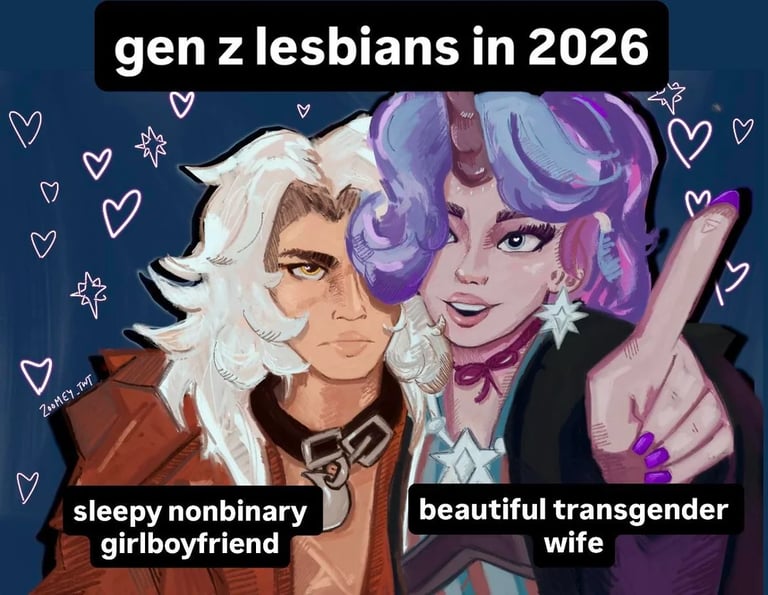 Celeste and Silver Gen Z Lesbians in 2026 Deadlock Meme