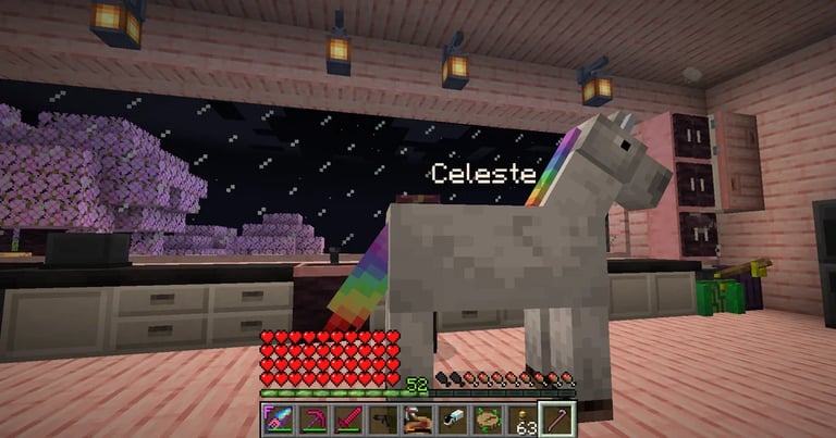 Celeste in Minecraft Deadlock Meme