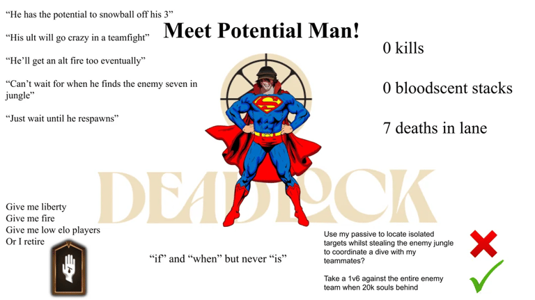 Drifter Potential Man Deadlock Meme