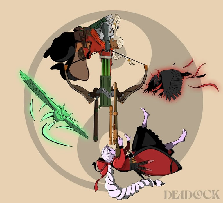Grey Talon and Vindicta Deadlock Meme