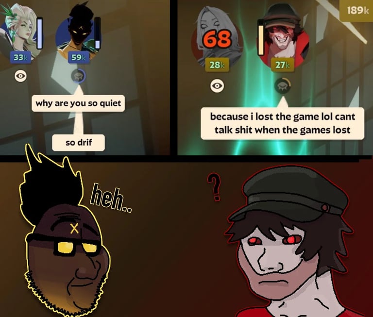 Haze and Infernus Argue Chud Deadlock Meme