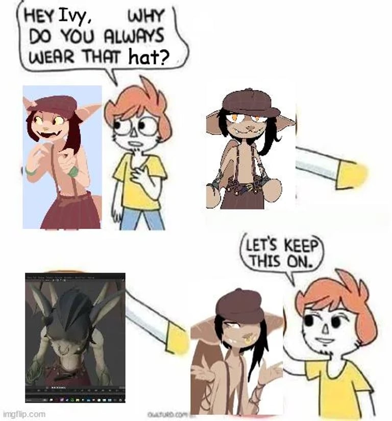 What is under Ivys Hat Deadlock Memes