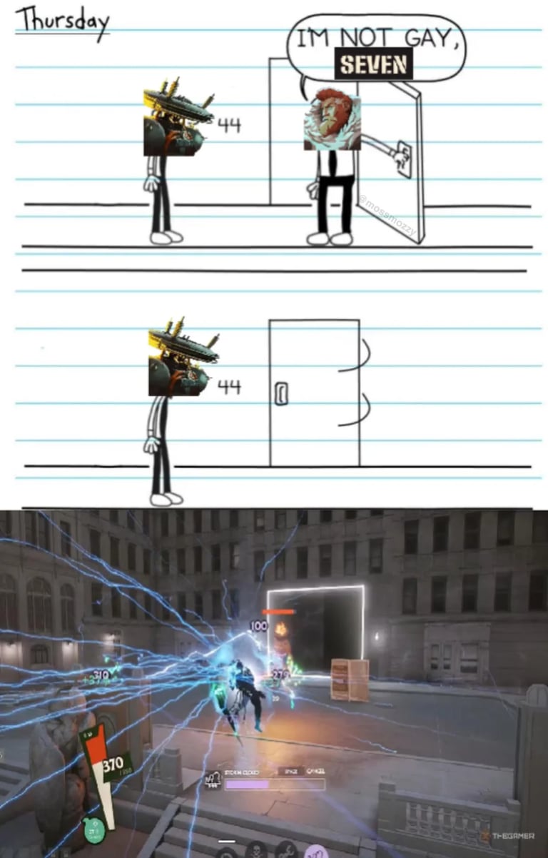 Kelvin and Seven Diary of a Wimpy Kid Deadlock Meme