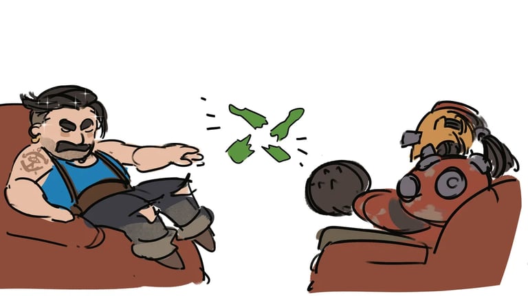 Lash Throws Beer Bottle at Bebop Deadlock Memes