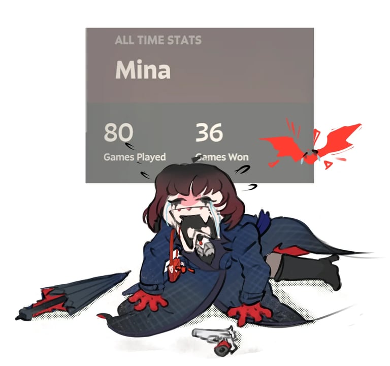 Mina Loses Game Crying Deadlock Meme