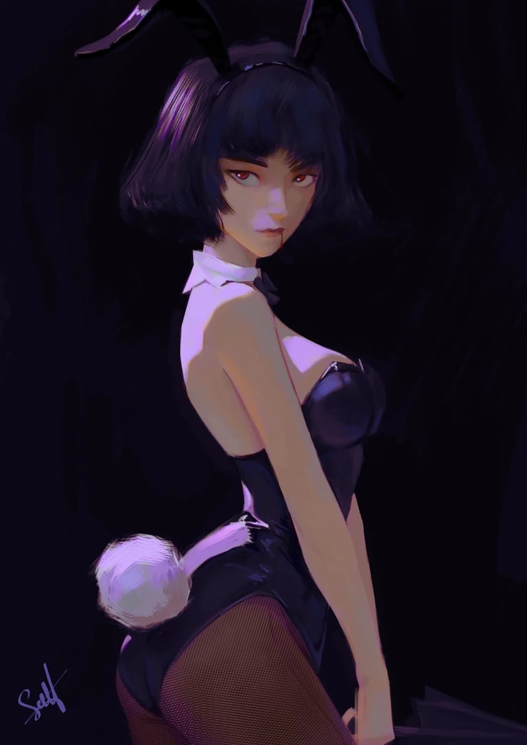 Mina in a Bunny Suit Deadlock Meme