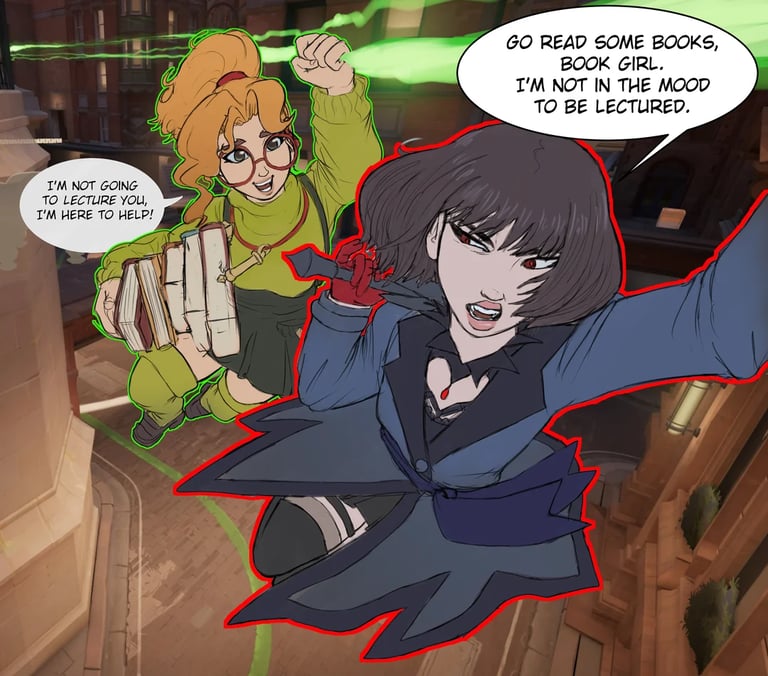Mina and Paige Argue Deadlock Memes