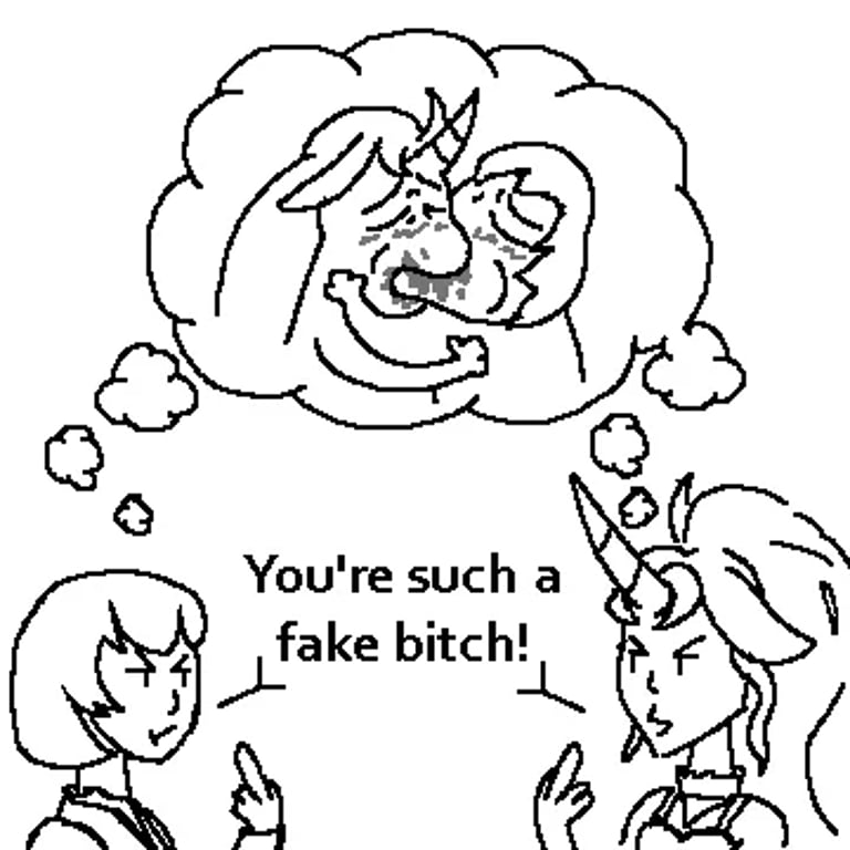 Mina and Celeste Argue/Kiss Deadlock Memes