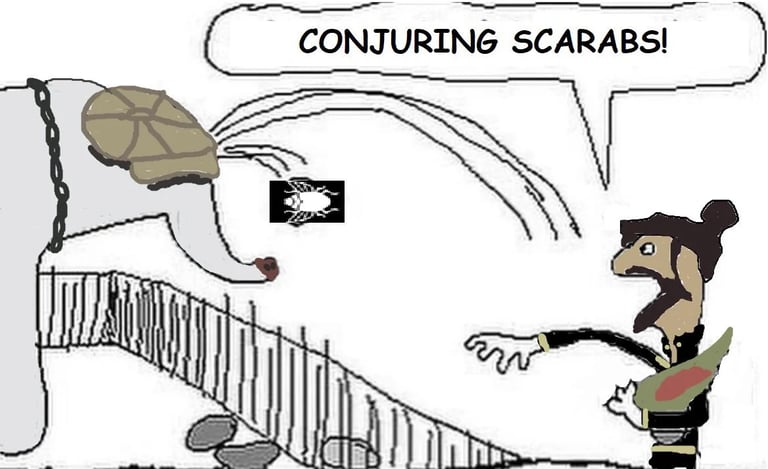 Mirage Throwing Scarabs at Mo & Krill Deadlock Meme