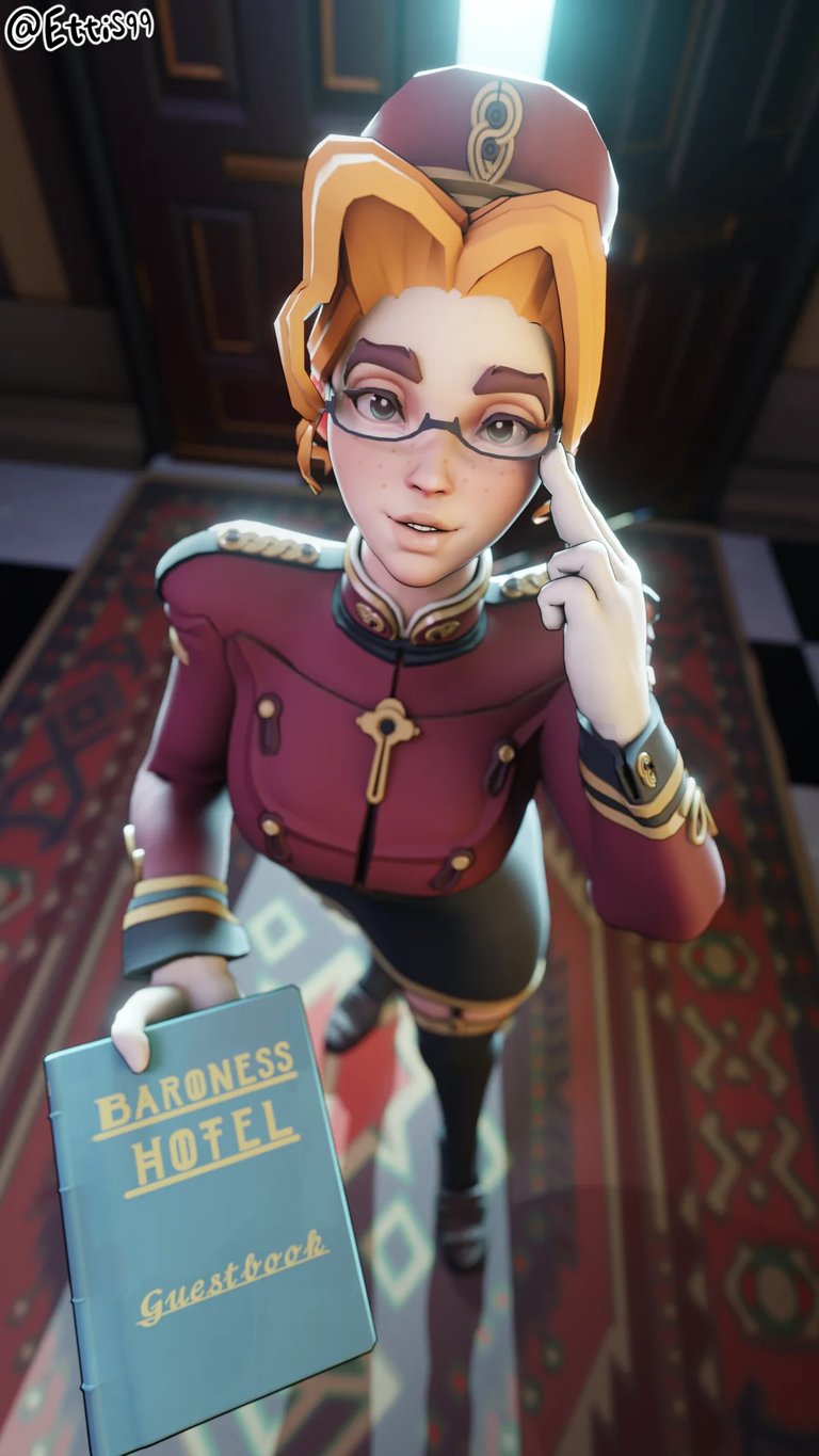 Paige Dresses as Doorman Deadlock Meme