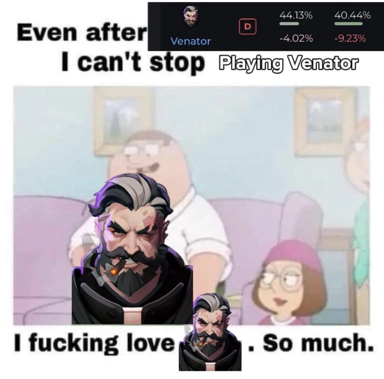 Venator Low Winrate Deadlock Memes