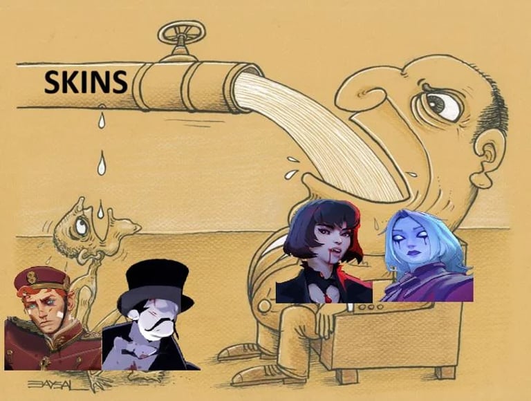 Vindicta and Mina Deadlock Skins Deadlock Memes