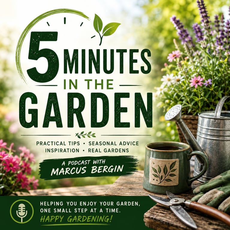 Logo for 5 minutes in the garden