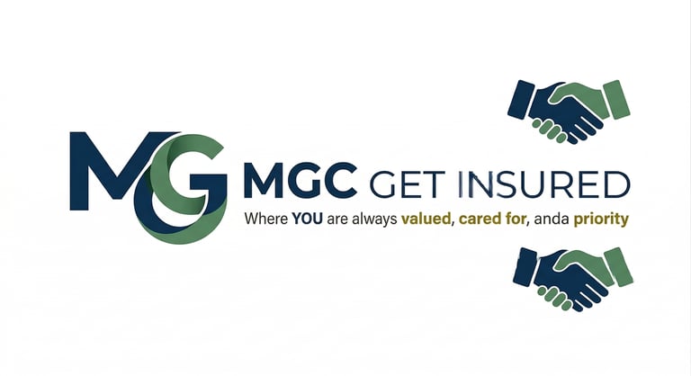MGC GET INSURED logo