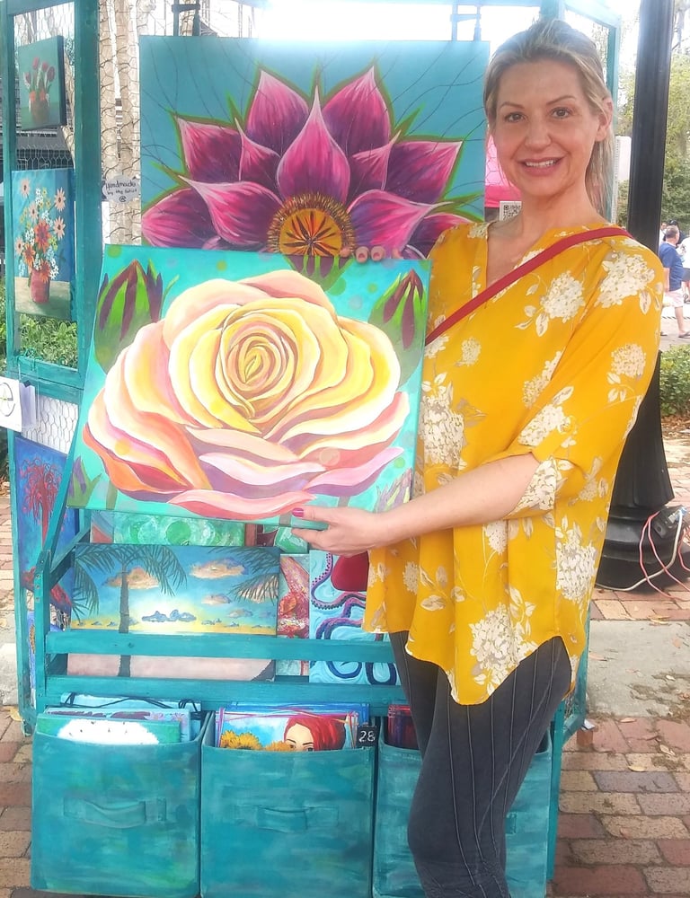 winter garden farmers market Florida art booth