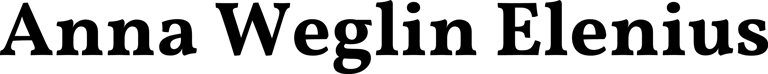 Anna Weglin Elenius logo