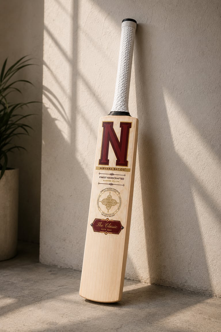 Nirvana Hard Tennis Cricket Bats Collection handcrafted in the Surat atelier.