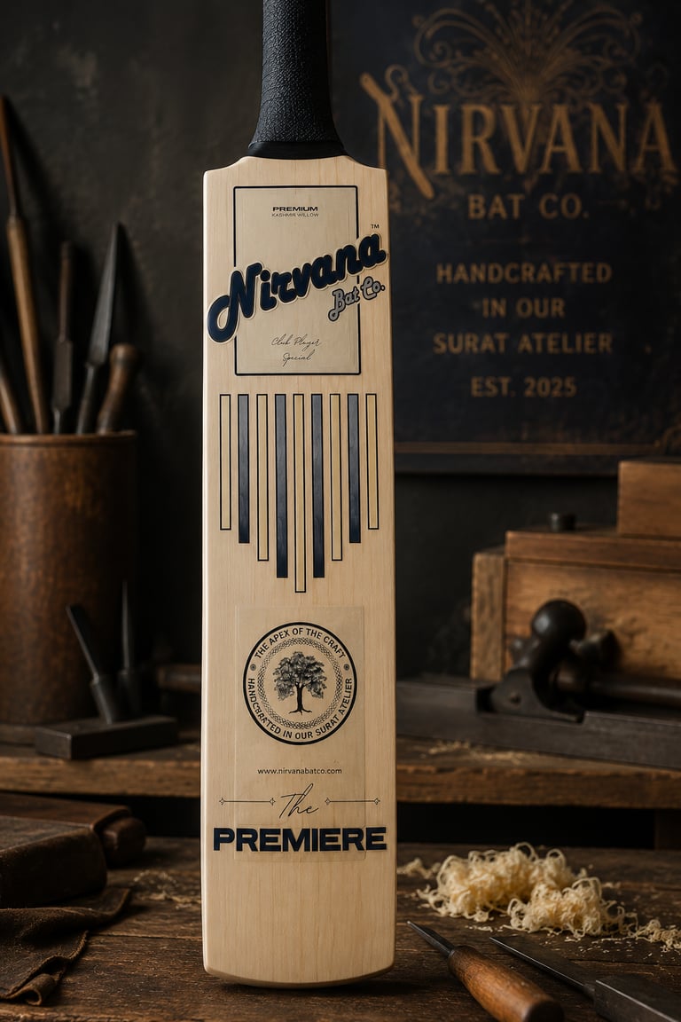 Nirvana Soft Tennis Cricket Bats Collection handcrafted in the Surat atelier.
