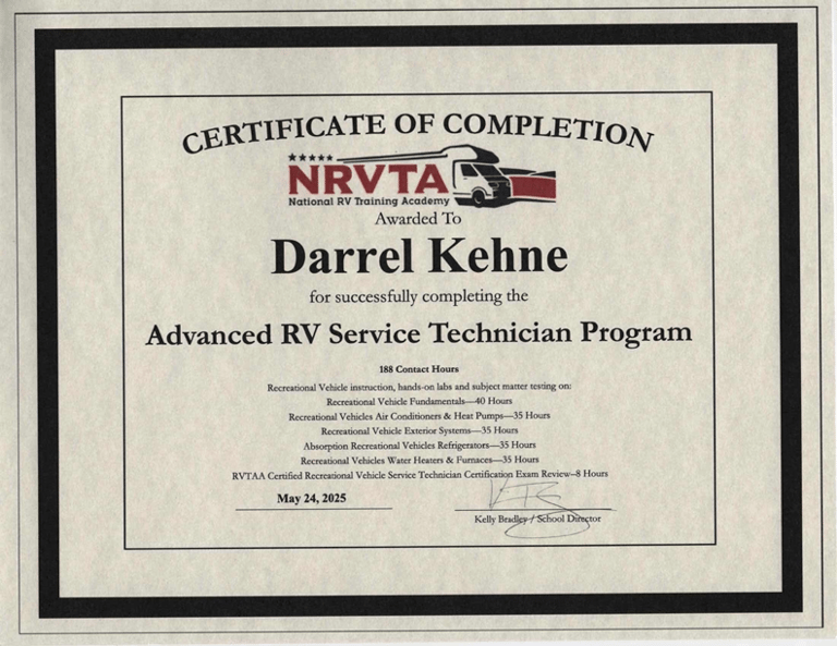 Advanced Technician certificate