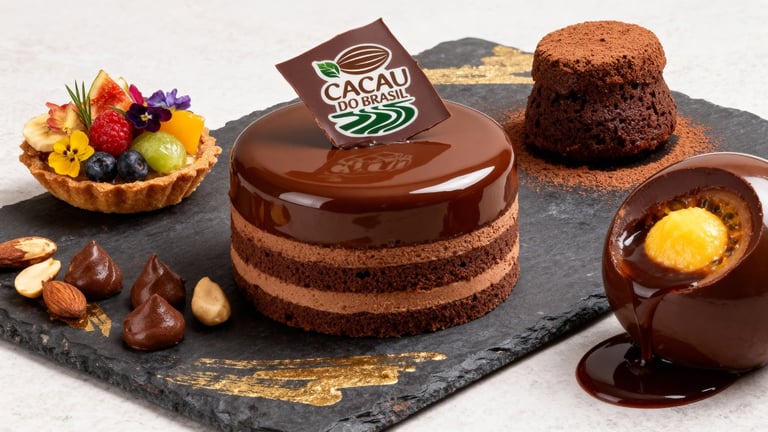 Cacau do Brasil Bolo de chocolate e trufa