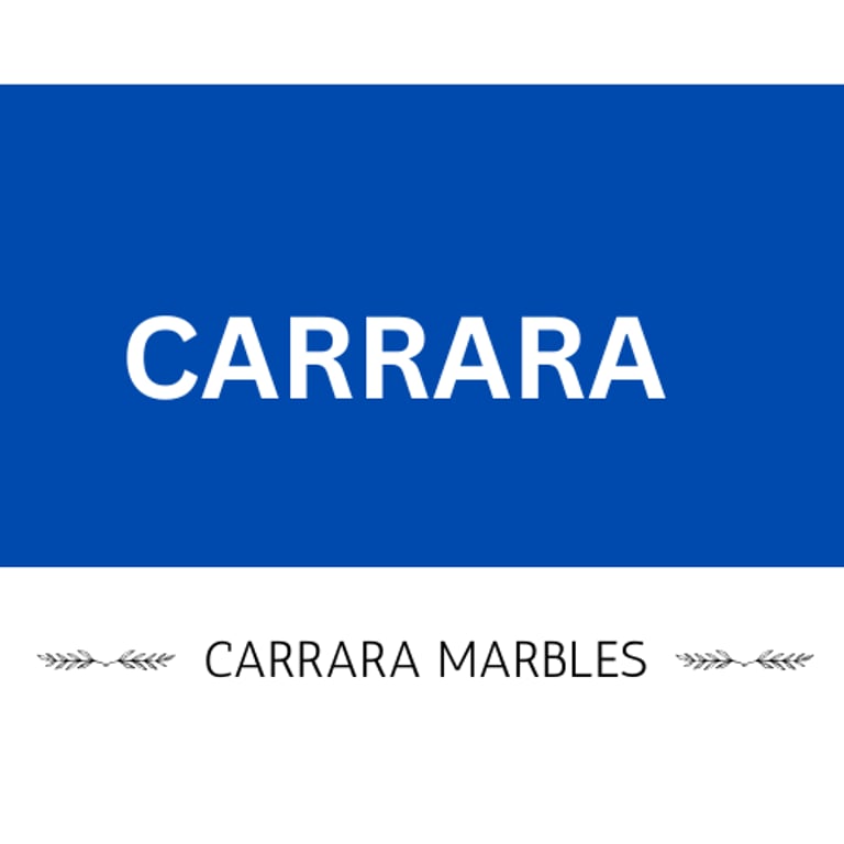 CARRARA MARBLES logo