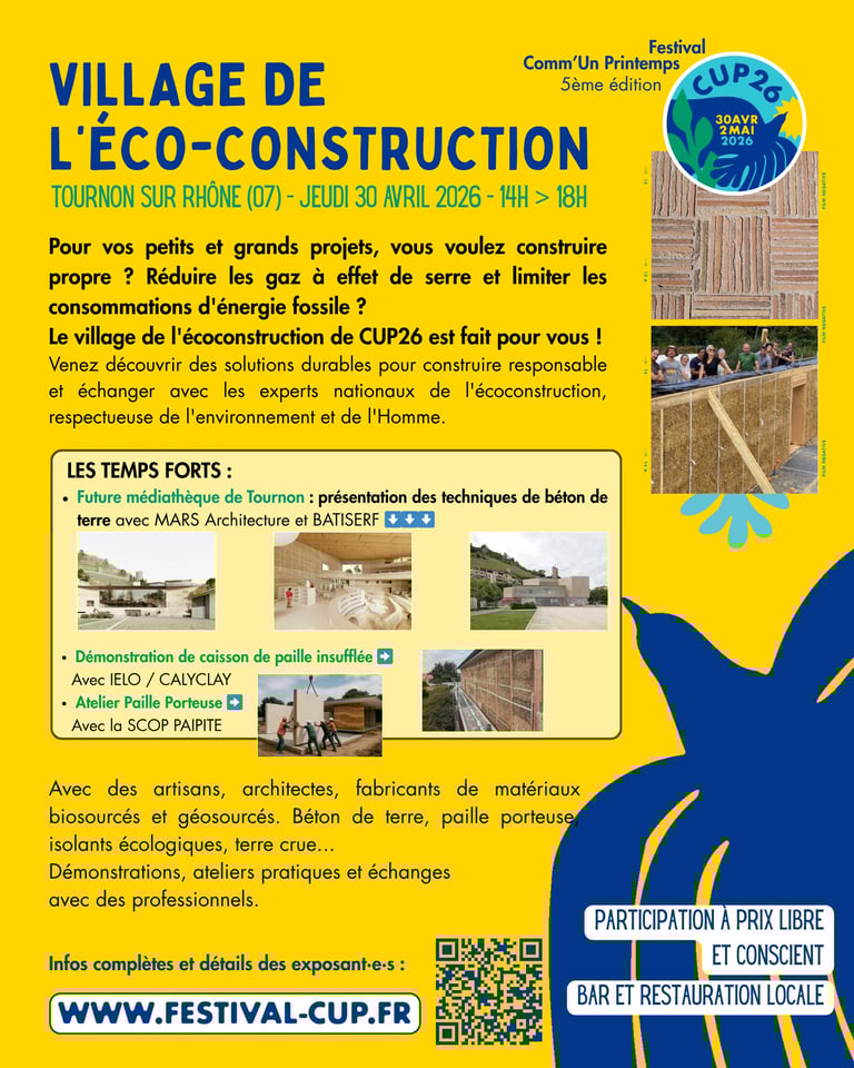 Visuel du village de L’éco-construction de CUP26