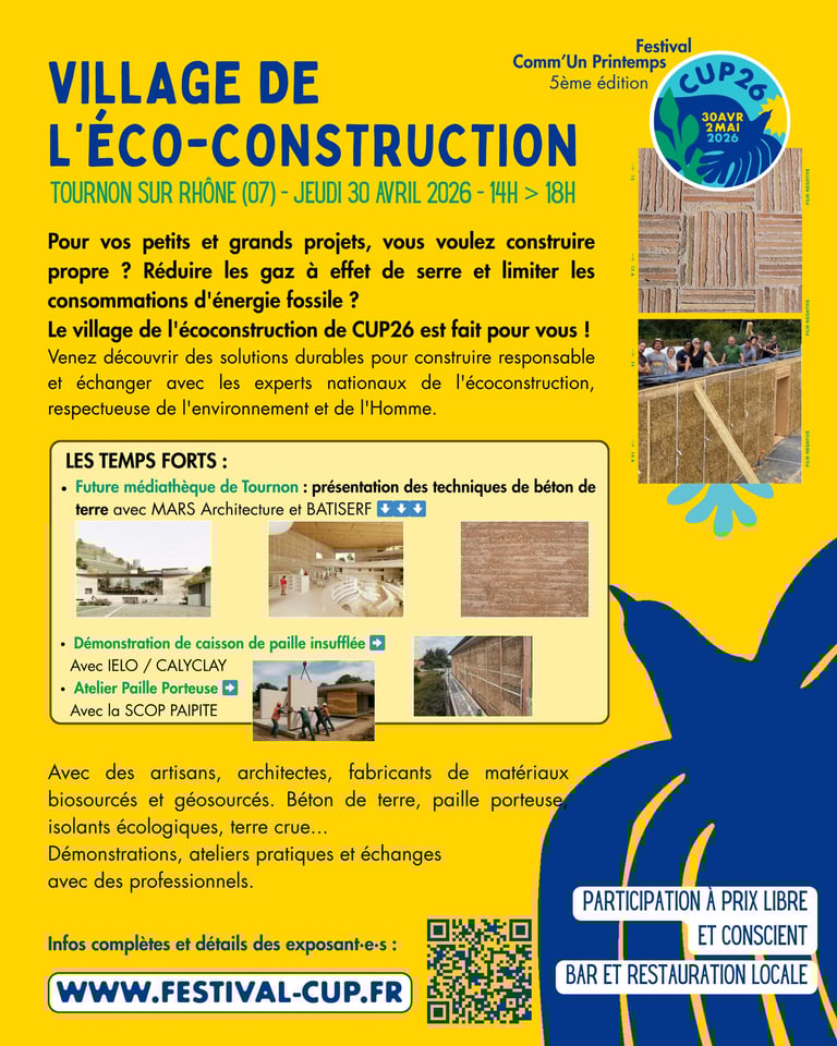 Visuel du village de L’éco-construction de CUP26