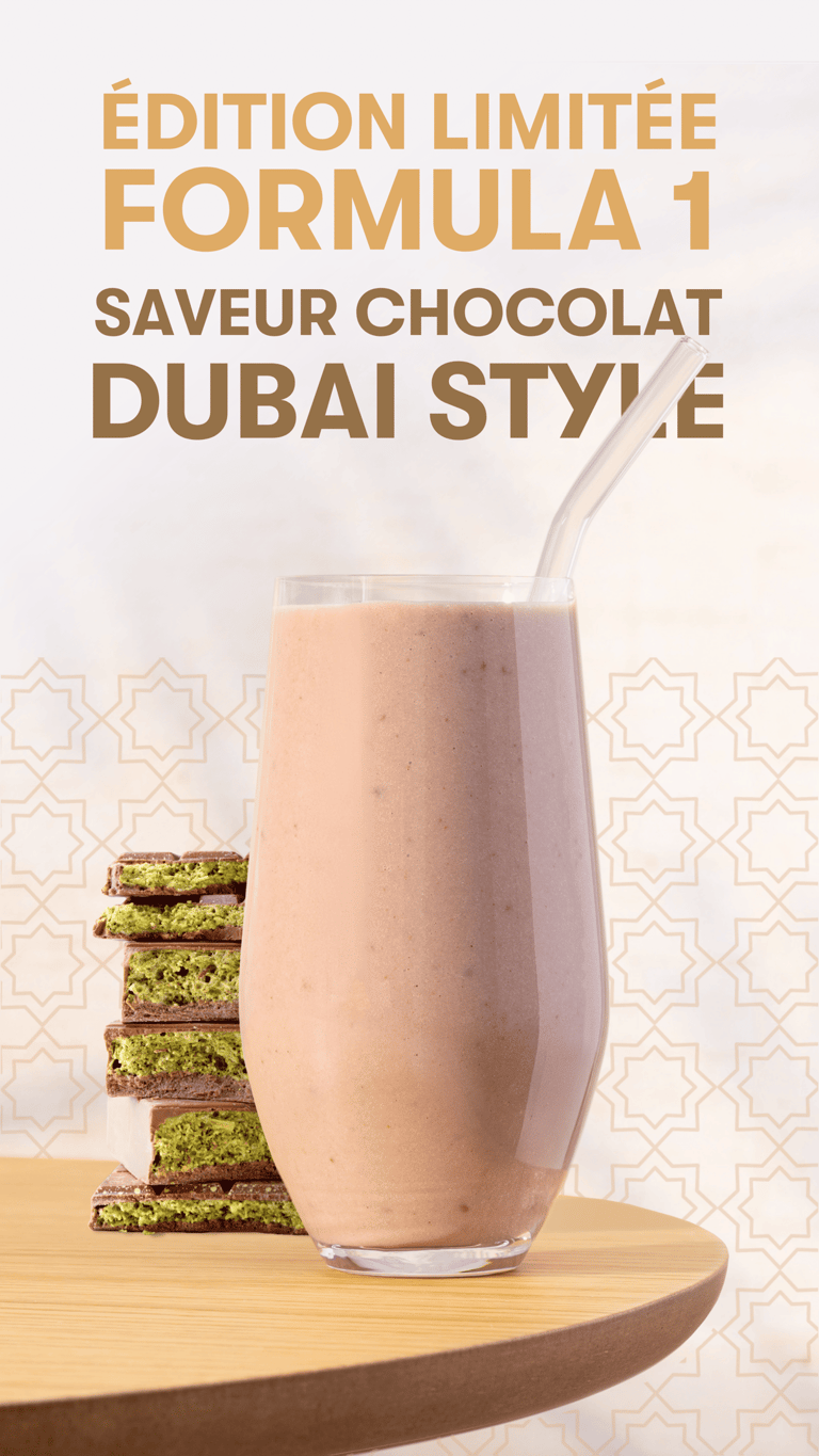 édition limitée Formula 1 chocolat Dubaï pour la Suisse Herbalife Nutrition