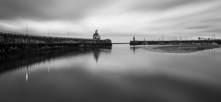 Ramsgate harbour just before the storm