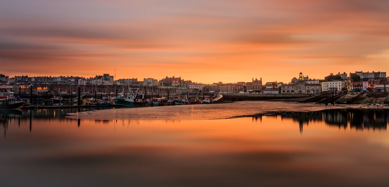 Ramsgate Harbour at Sunset
