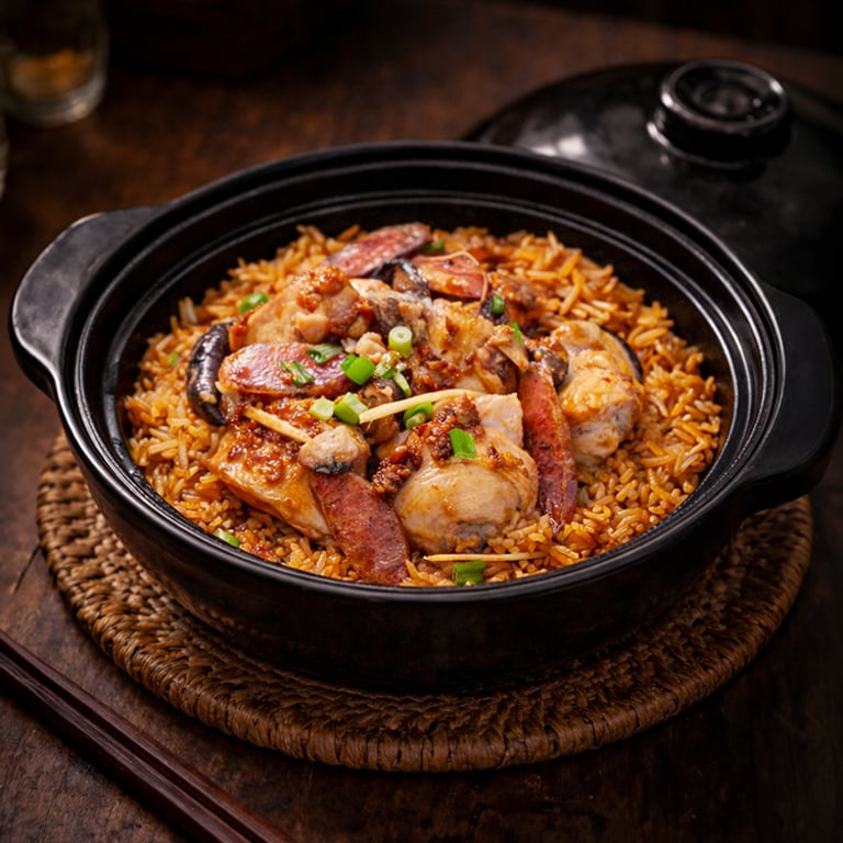 Classic Claypot Chicken Rice