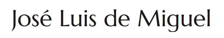 José Luis de Miguel. Abstract paintings. logo