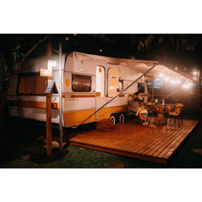 empalcement caravane camping la Grée Penvins Morbihan