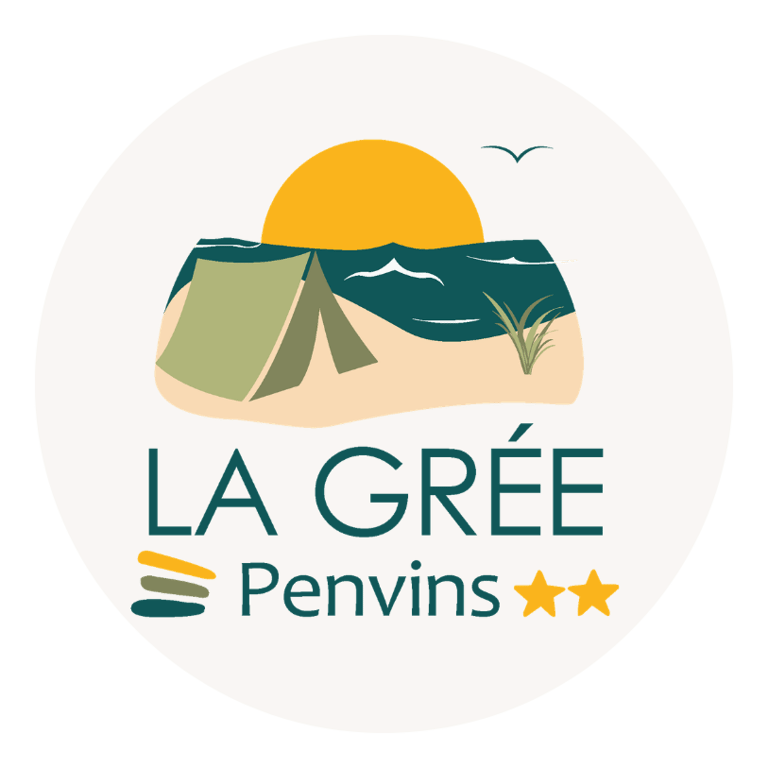 Logo officiel du Camping La Grée Penvins - Vacances en bord d'océan à Sarzeau