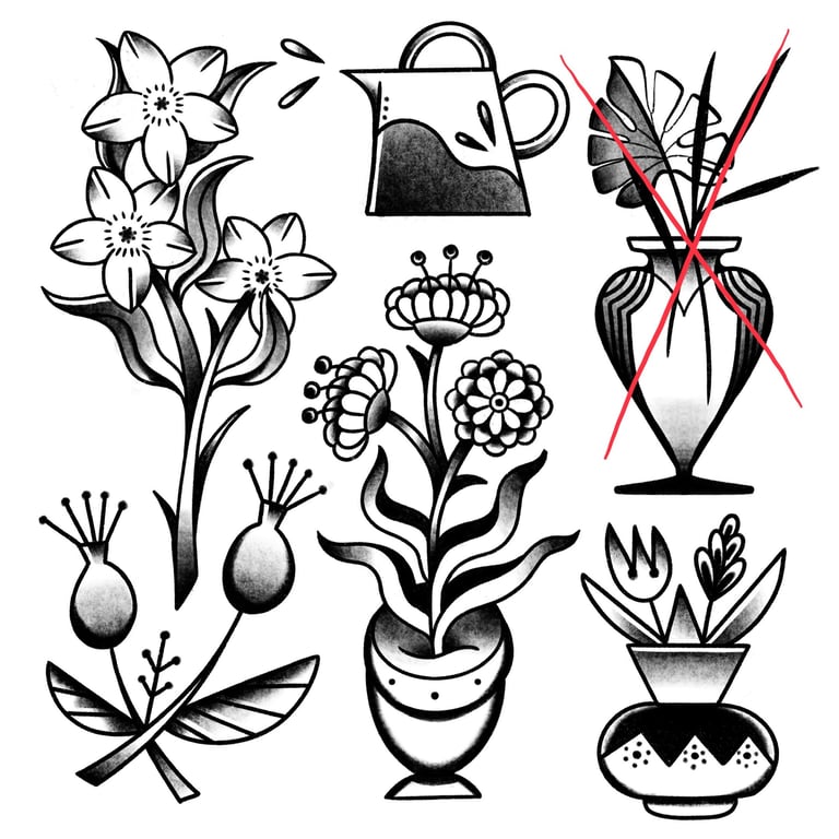 Available Old school tattoo designs by Sparrow Flies
