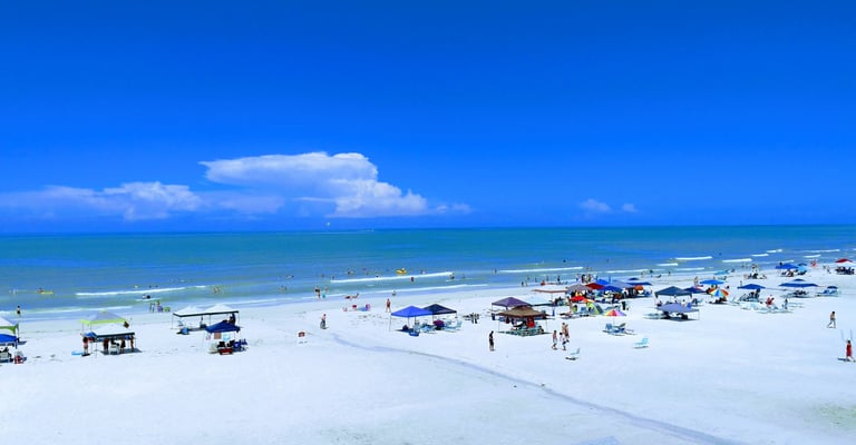 Beach View of Crescent Beach from the Casa Blanca