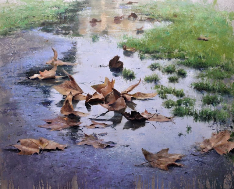 AUTUM LEAVES 81 X 100