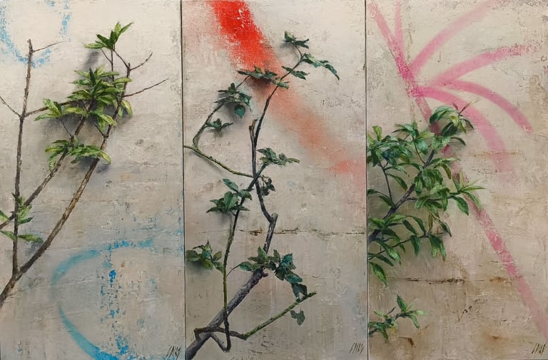 FEELINGS TRIPTIC 60 X 90