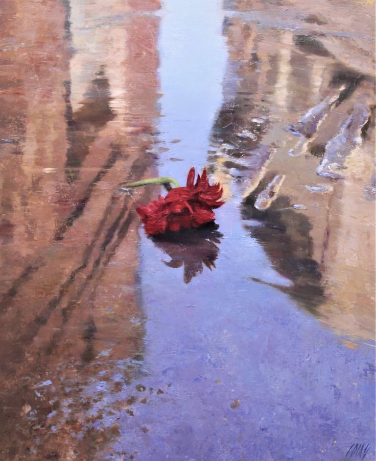 FLOR ROJA 55 X 46