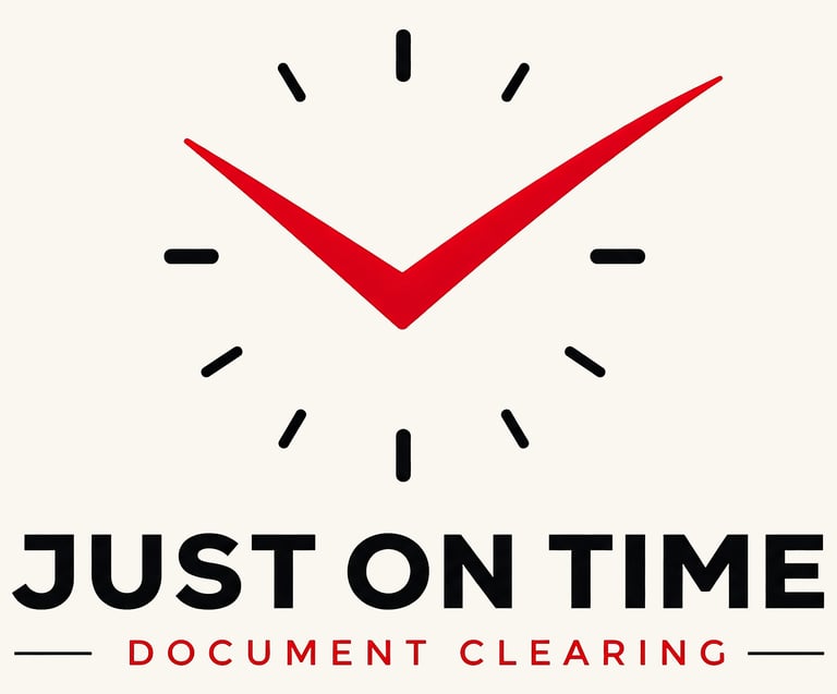 JUST ON TIME logo