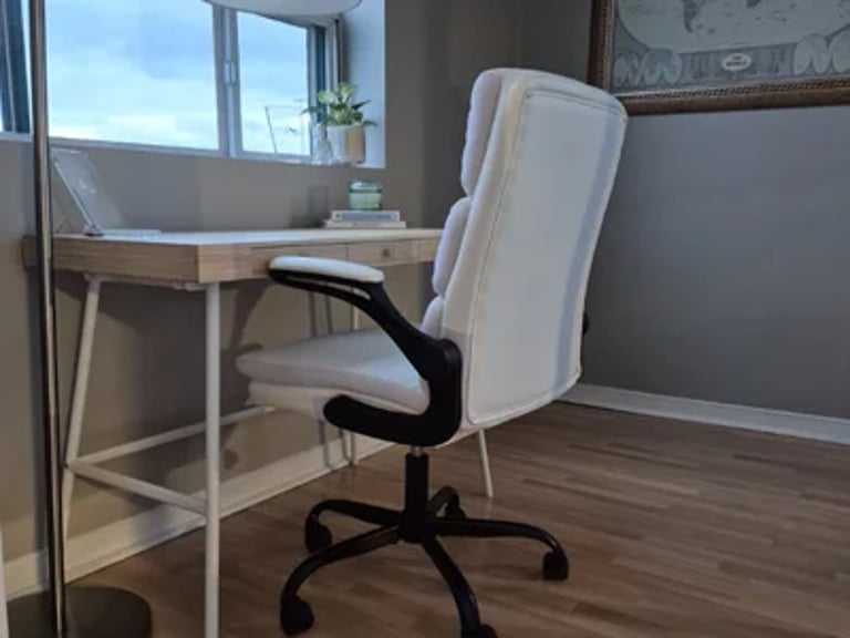 Commercial office cleaning service in a workspace