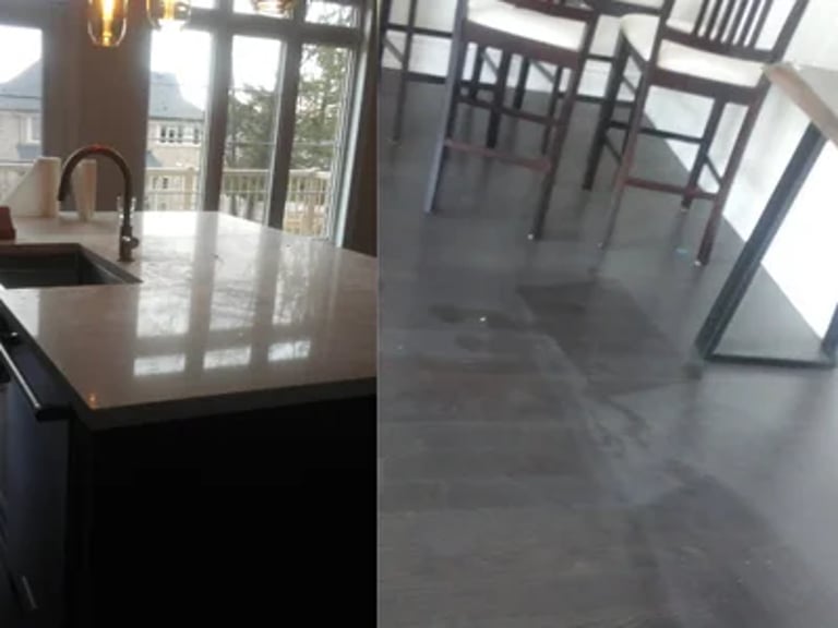 Post-construction cleaning after renovation work