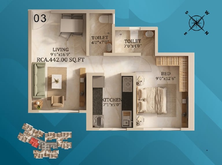 FLOOR PLANS WALCHAND PARK VIEW, POONAM GARDEN, 1 BHK, 2 BHK, 3 BHK, FLATS FOR SALE, MIRA ROAD EAST