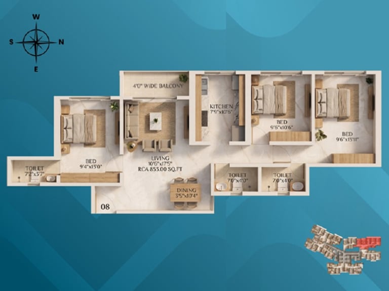 FLOOR PLANS WALCHAND PARK VIEW, POONAM GARDEN, 1 BHK, 2 BHK, 3 BHK, FLATS FOR SALE, MIRA ROAD EAST